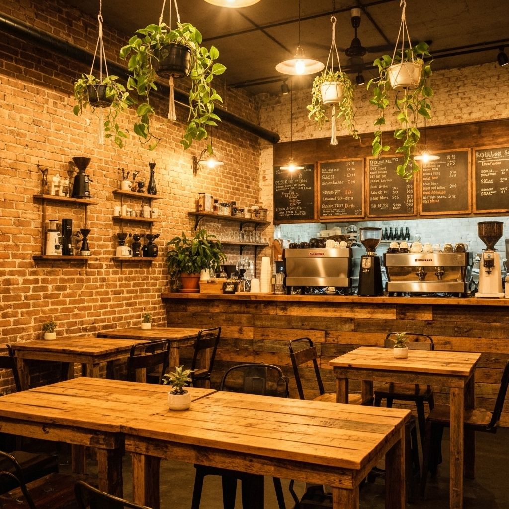 Dark Necessities coffee shop interior